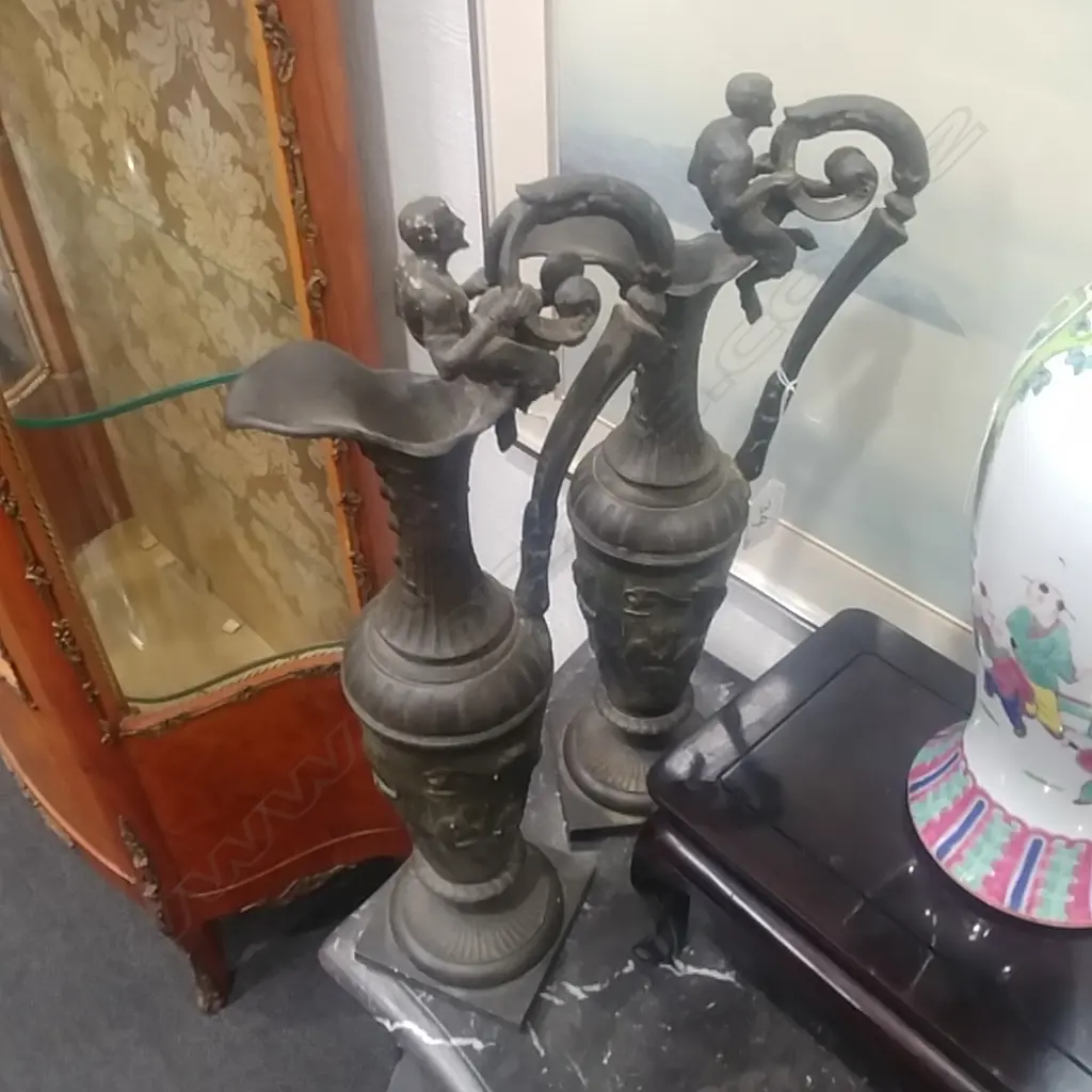 PR VICTORIAN SPELTER JUGS Image 1++