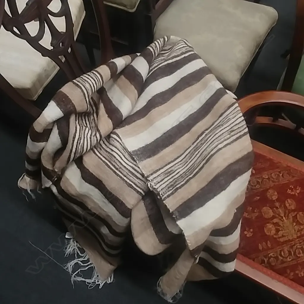 HANDWOVEN ALPACA WOOL BLANKET Image 1++
