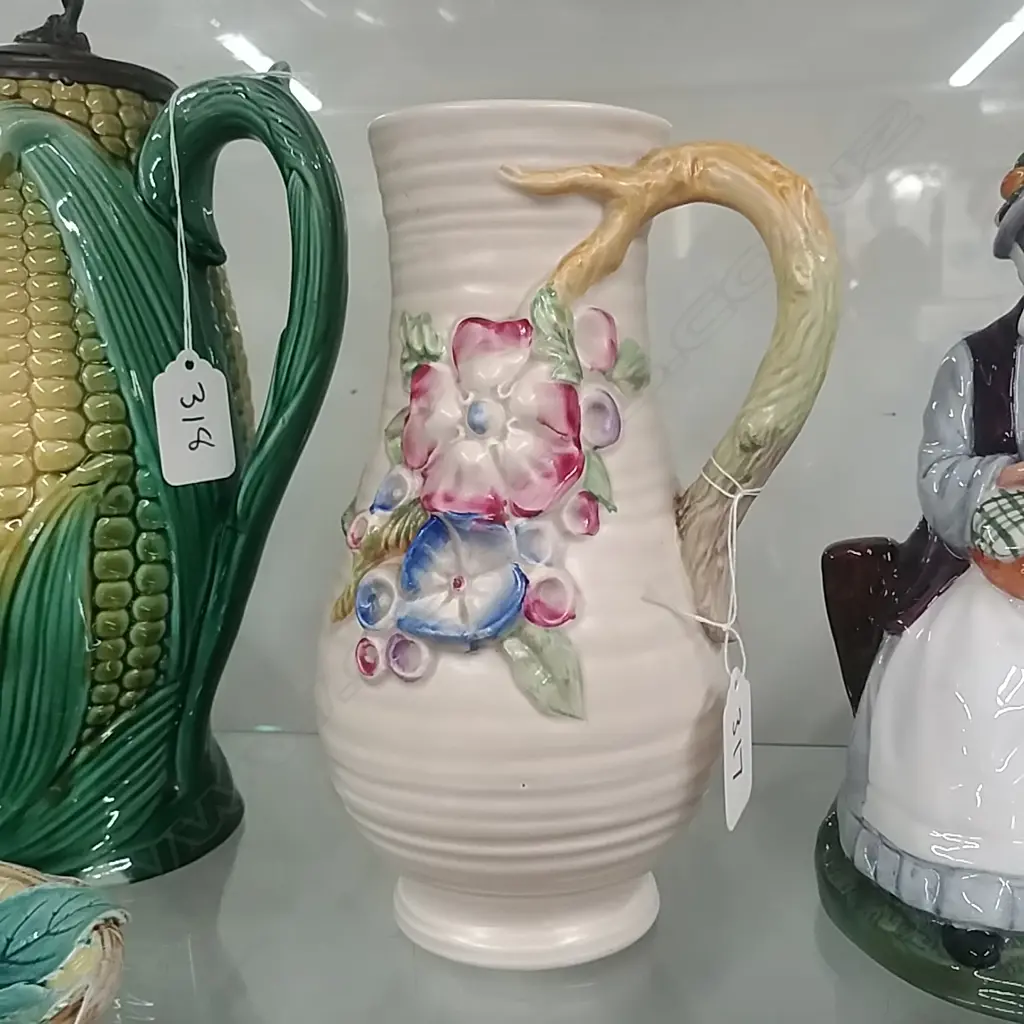 CLARICE CLIFF RELIEF MOULDED VASE  Image 1++