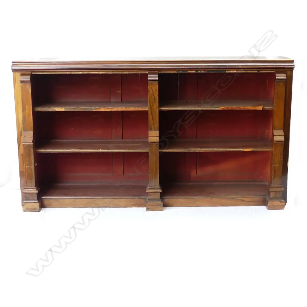 A 19thC rosewood open bookcase Image 1++