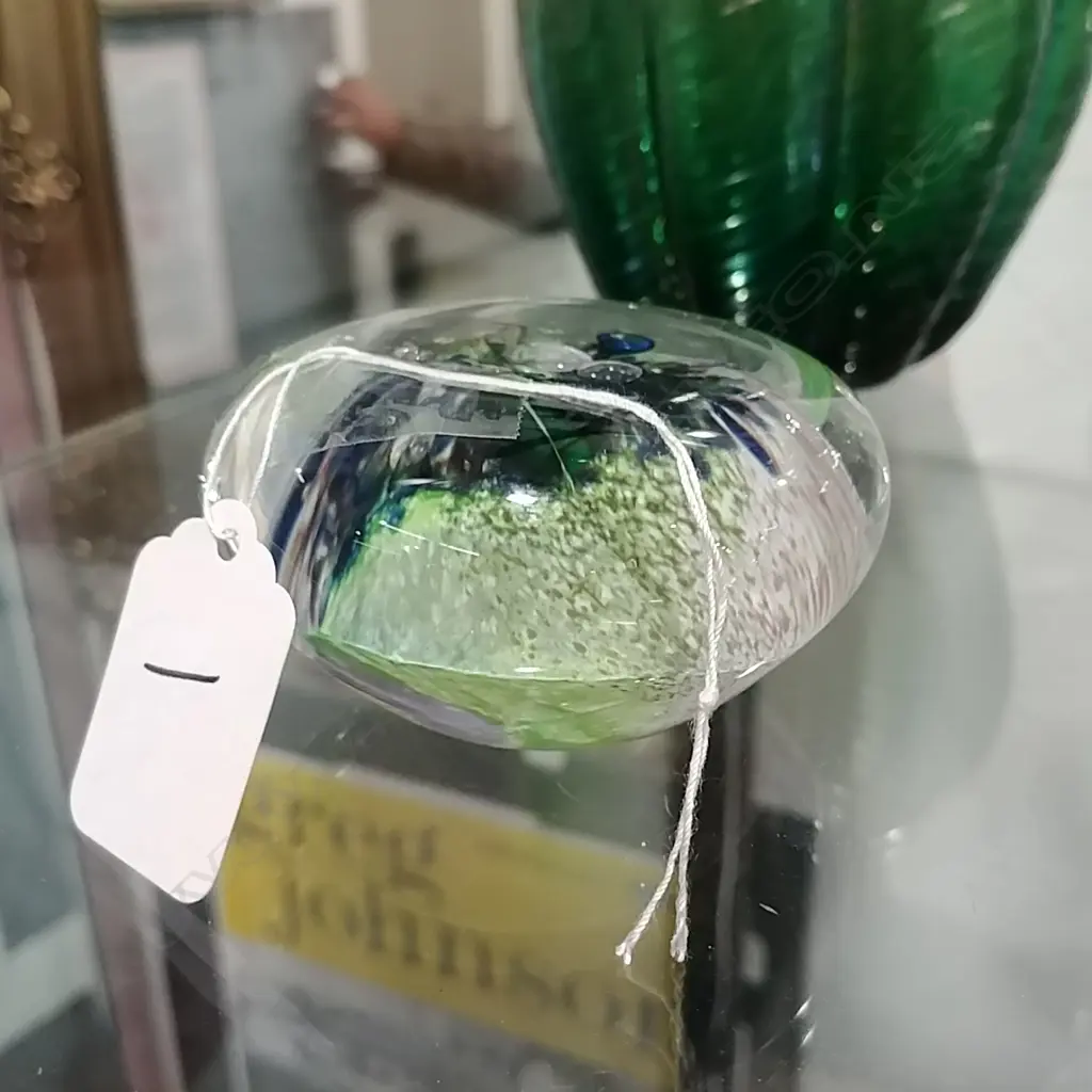PETER VIESNIK ART GLASS PAPERWEIGHT SEA GARDEN Image 1++