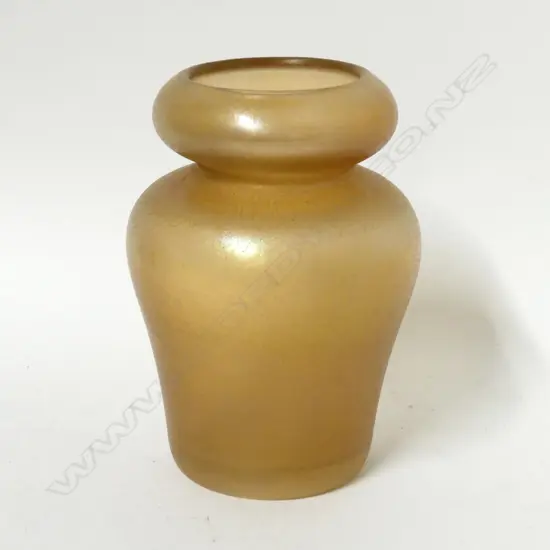 An American Imperial stretch glass vase