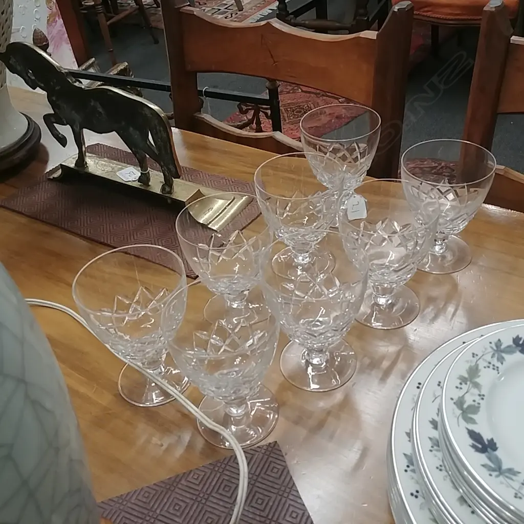8STUART CRYSTAL GLASSES Image 1++