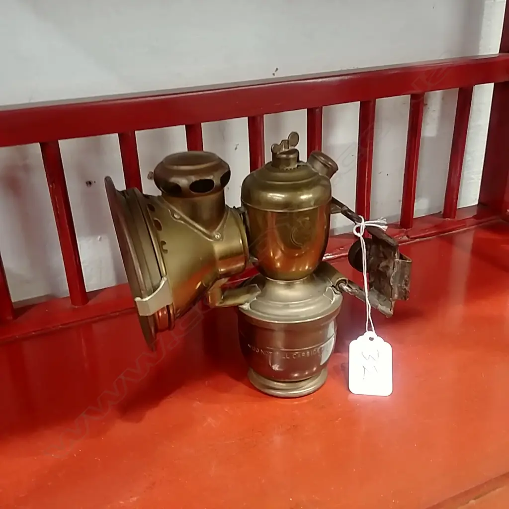 BRASS CARBINE BIKE LAMP Image 1++