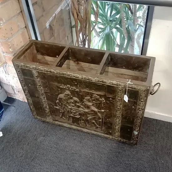 BRASS BOUND UMBRELLA STAND