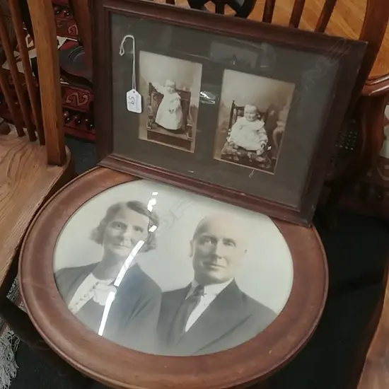 2 FRAMED FAMILY PHOTOS