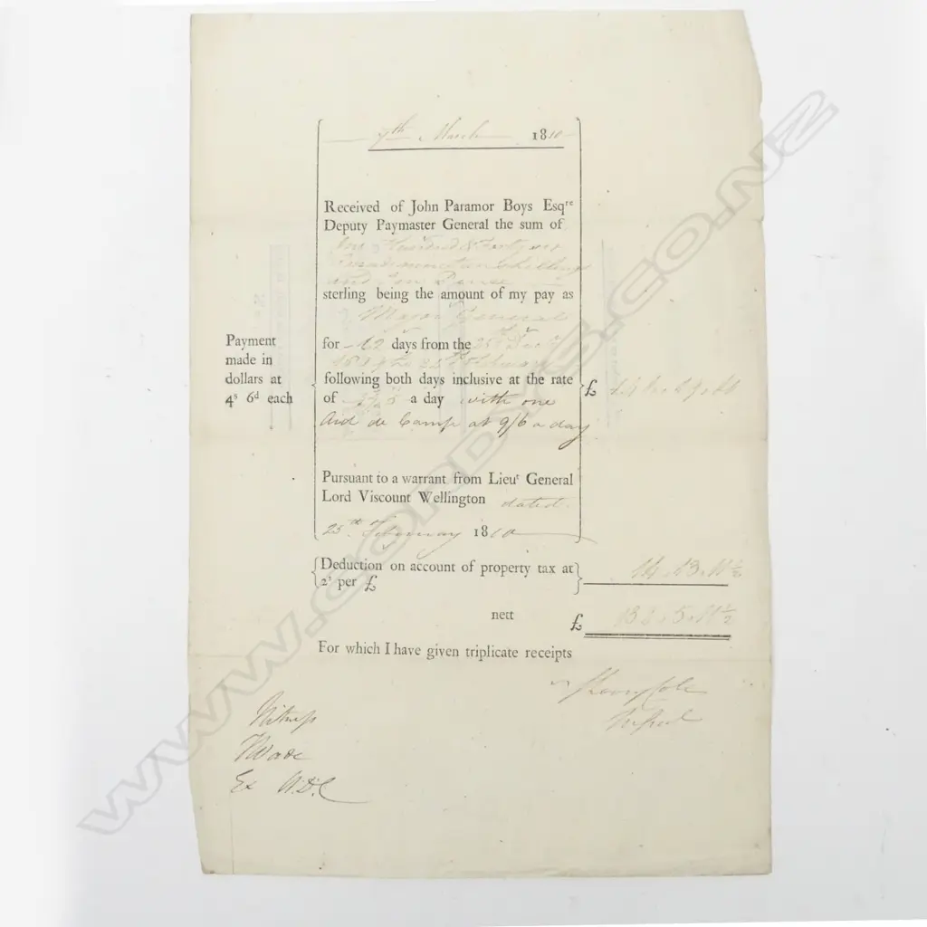 Three items of early military ephemera Image 1++