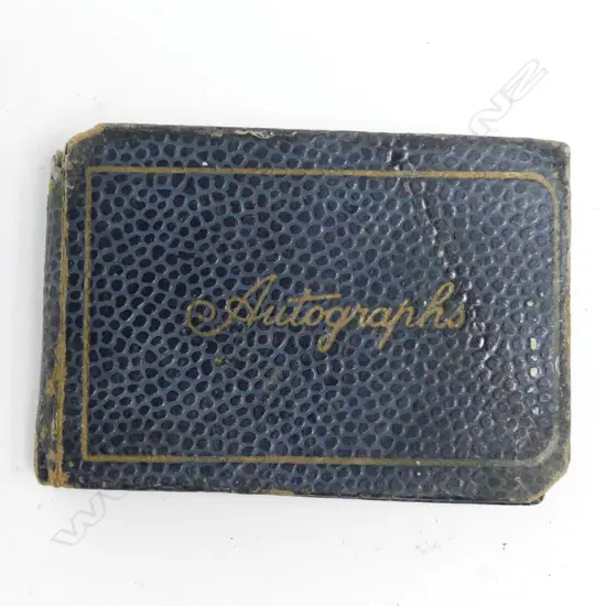 A small autograph book