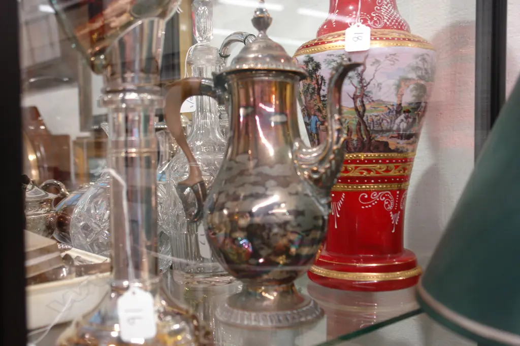 SHEFFIELD PLATE COFFEE POT Image 1++