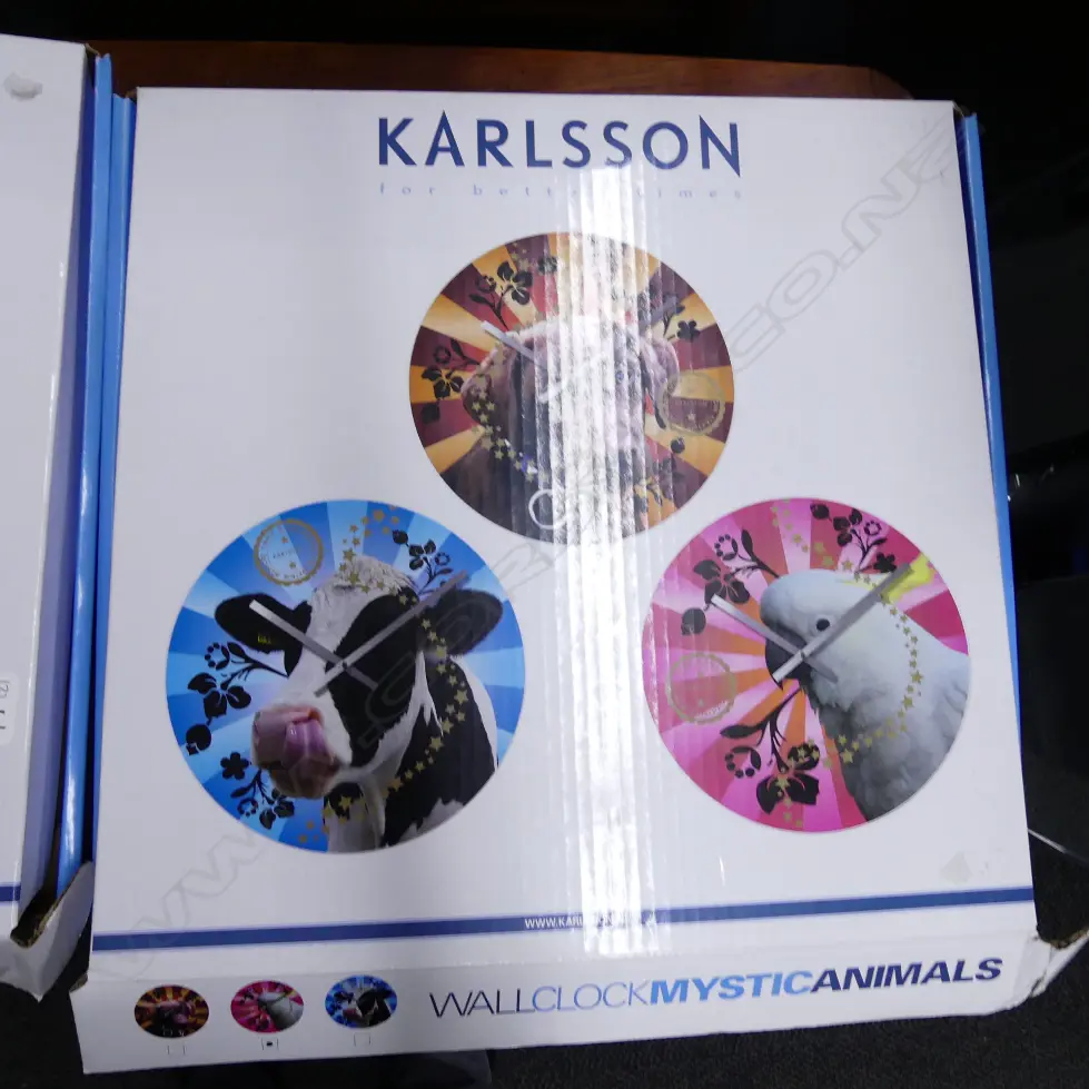 2 KARLSSON  PARROT CLOCKS Image 1++