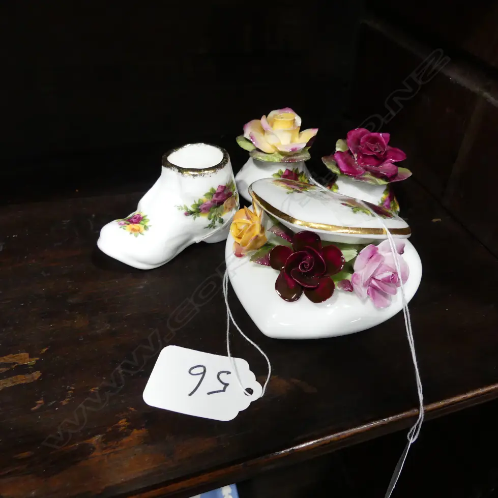 R/ALBERT OCR S+P/HEART WITH ROSES+BOOT Image 1++