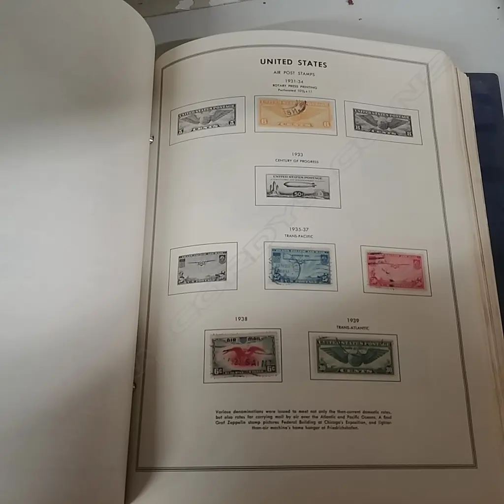 2 X STAMP ALBUMS, OLD USA Image 1++