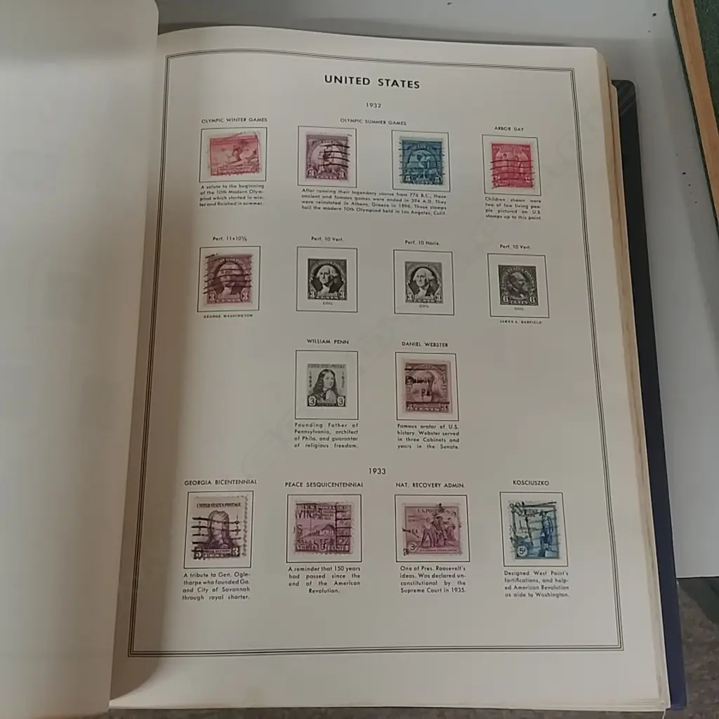2 X STAMP ALBUMS, OLD USA Image 1++