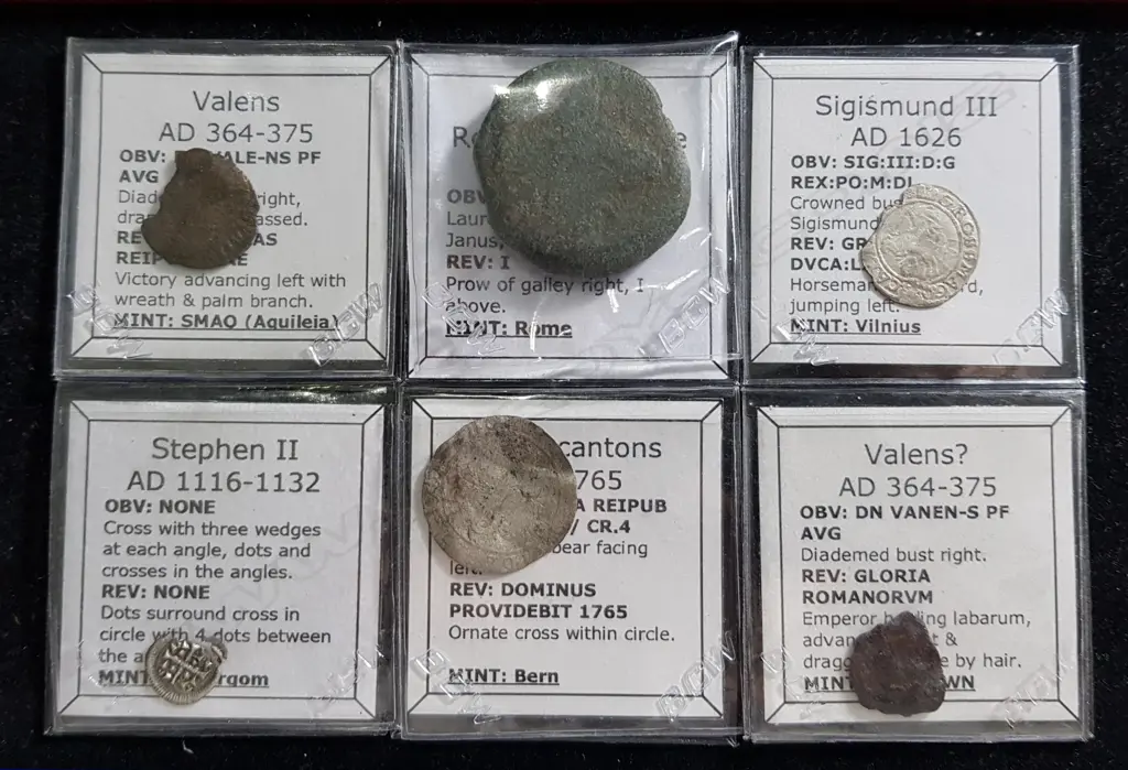 6 IDENTIFIED COINS Image 1++