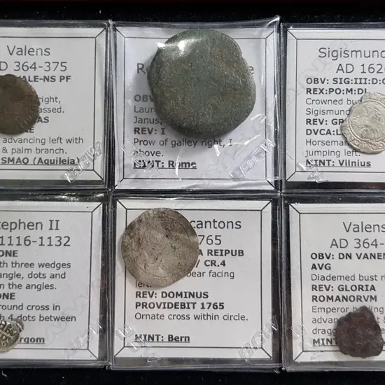 6 IDENTIFIED COINS