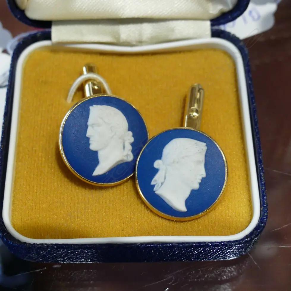 W/WOOD J/WARE CUFF LINKS BOXED Image 1++