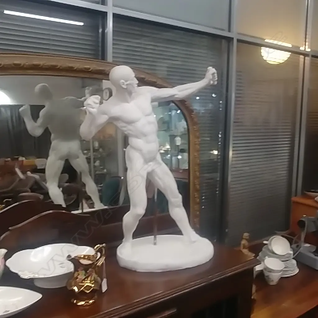 PLASTER FIGURE, THE ARCHER, MUSCLES DEFINED Image 1++