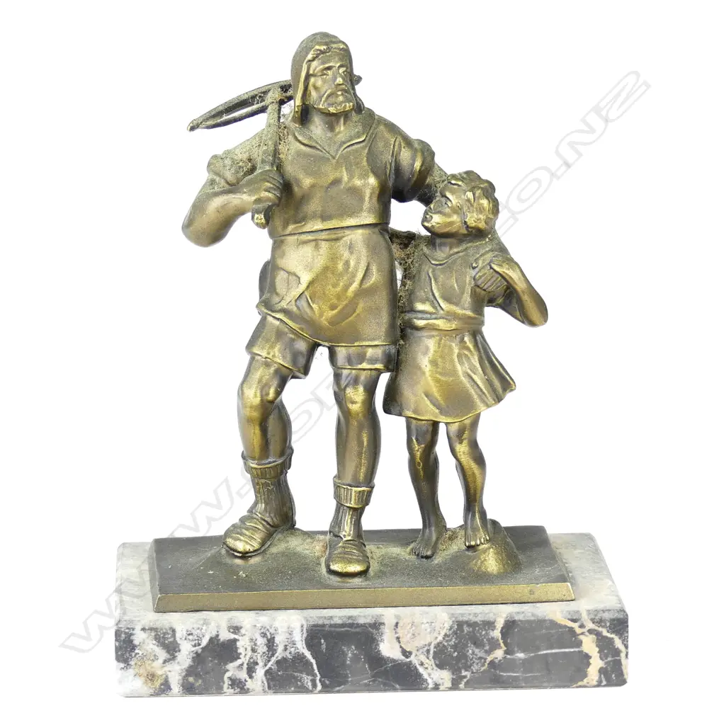 A small spelter bronzed statuette Image 1++