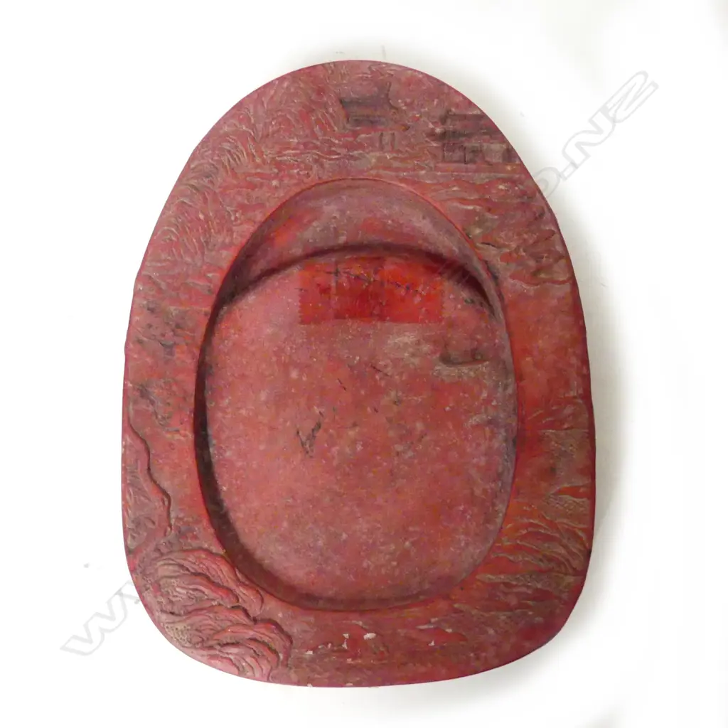 A weighty Chinese red ink block Image 1++