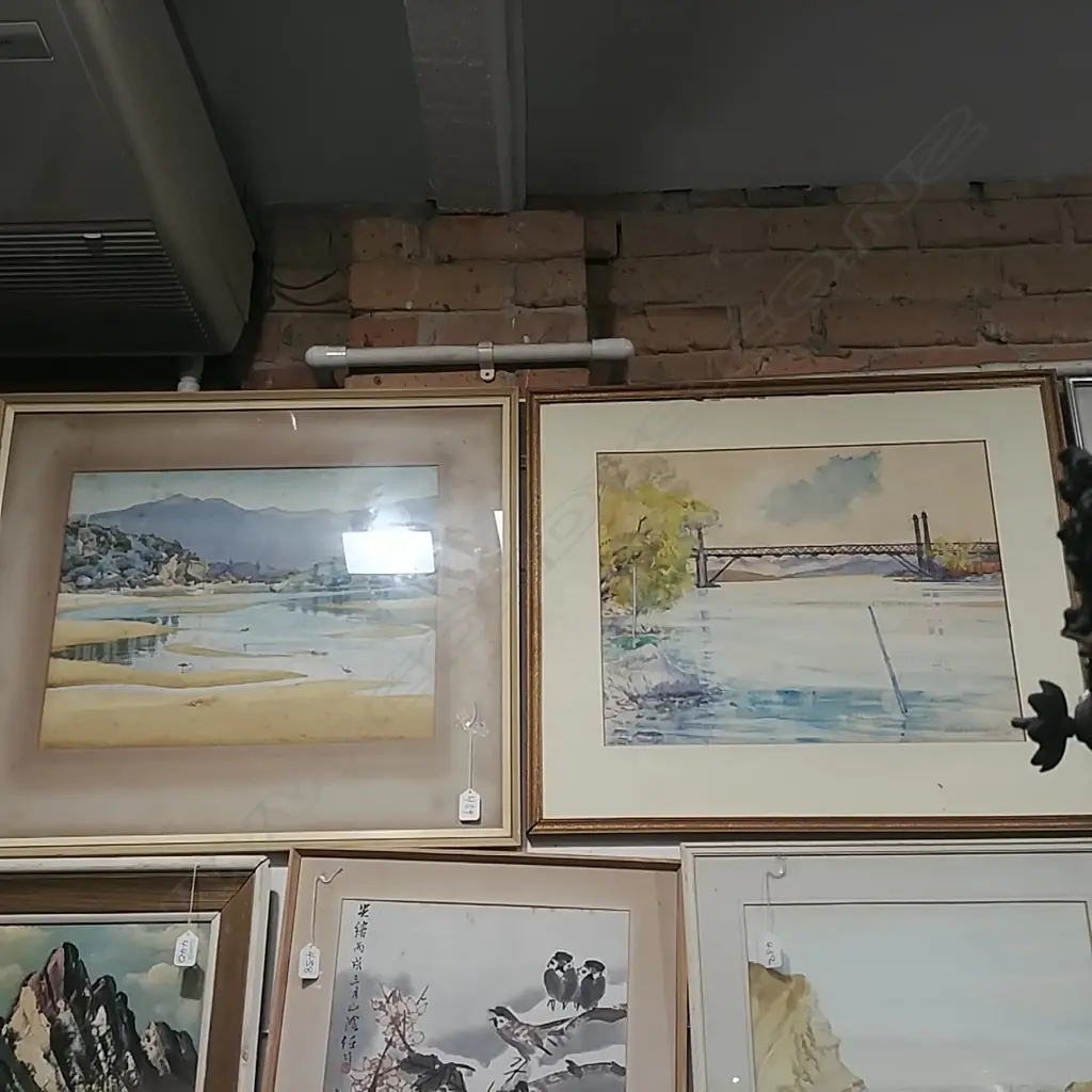 2 LANDSCAPE W/COLOURS BY M NAYLOR + ONE 1946 Image 1++