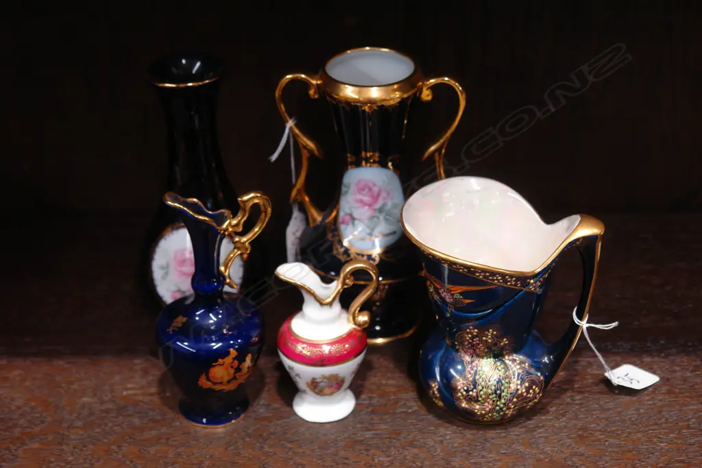 ASST LIMOGES+CROWN DEVON VASES/JUGS Image 1++