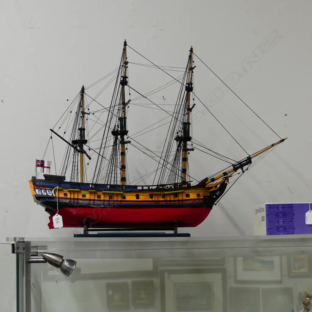 WOODEN MODEL OF HMS PANDORA Image 1++