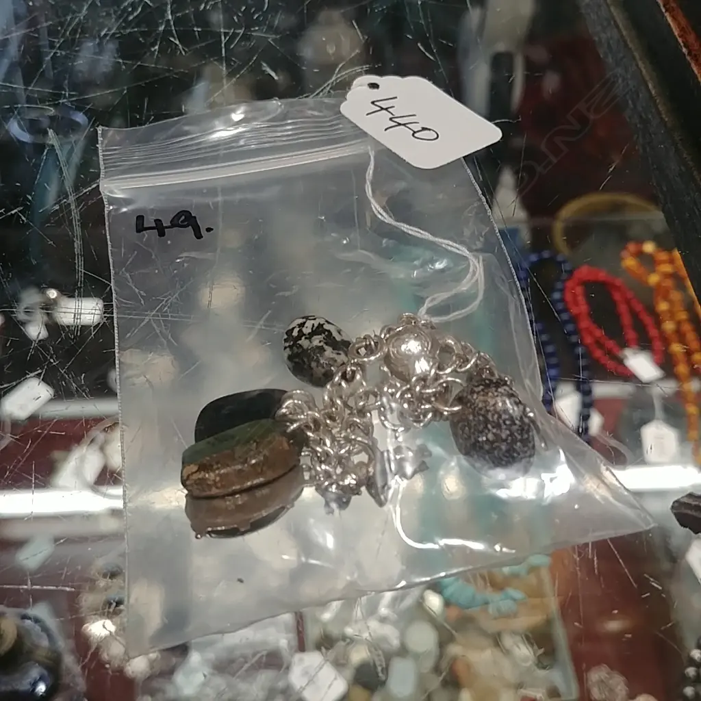 SILVER CHARM BRACELET WITH CHARMS Image 1++