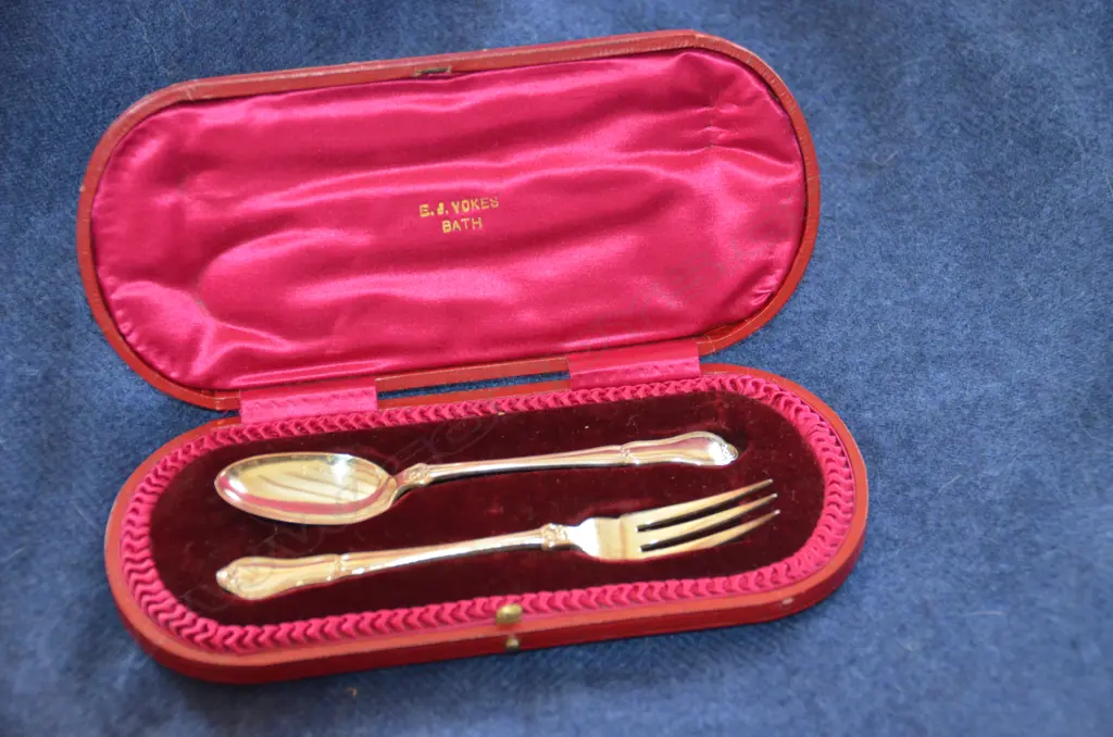 EDW PR CHRISTENING SPOON & FORK Image 1++