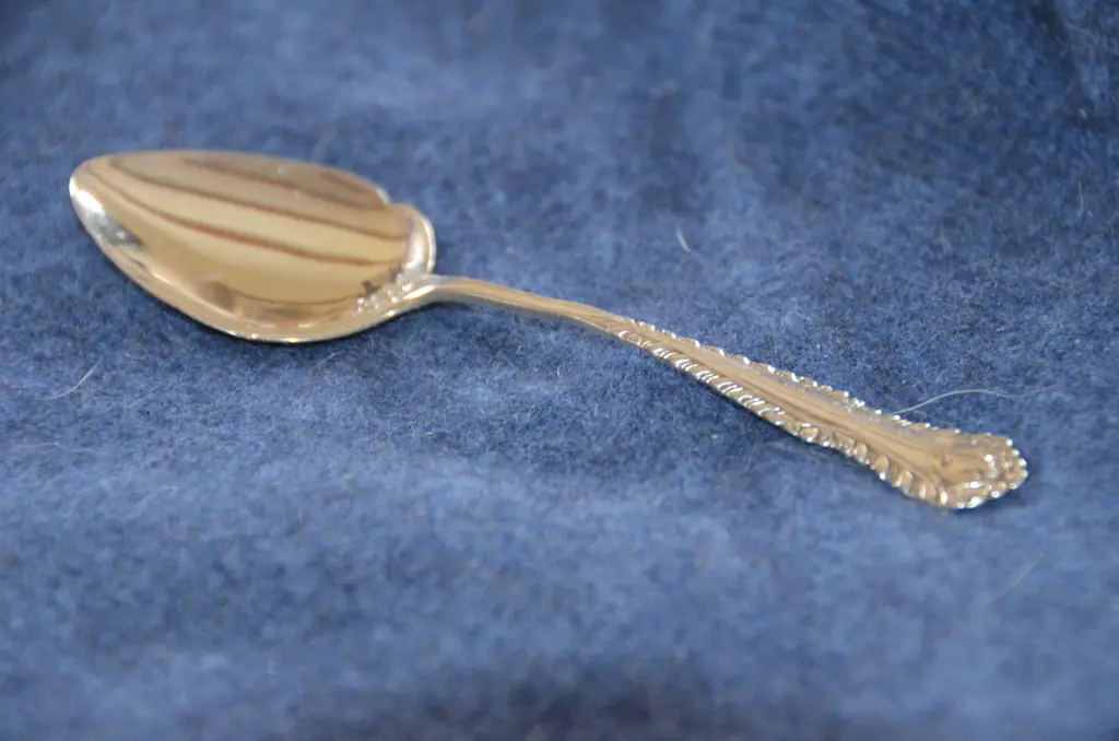 SPLAYED SILVER JAM SPOON 1908 Image 1++