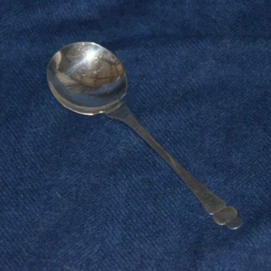 EDW SILVER SERVING SPOON 1908