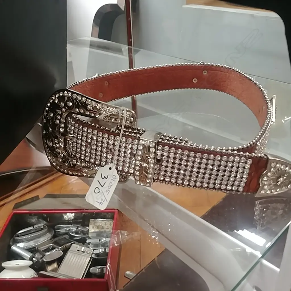 RHINESTONE WESTERN BELT Image 1++