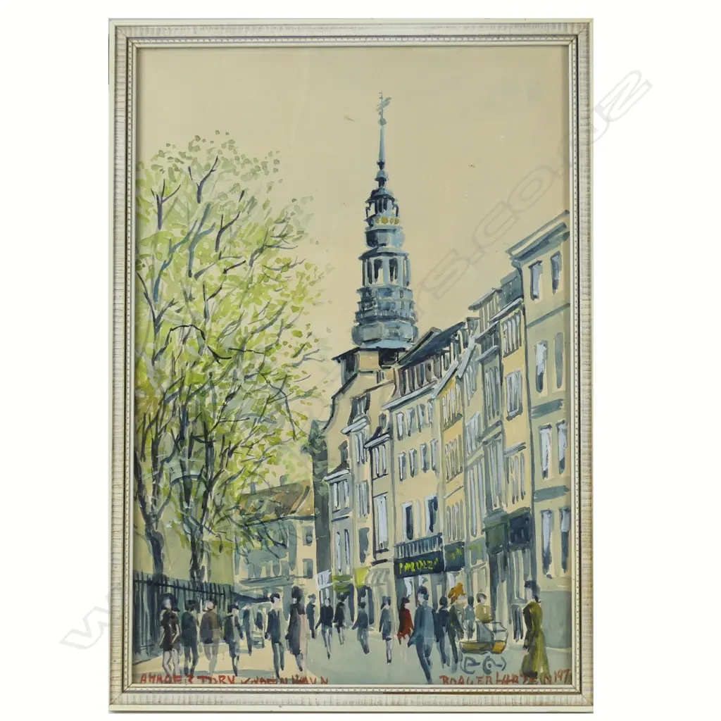 BURNETT OIL PARIS STREET & ROGER LARTEN W/C COPENHAGEN Image 1++