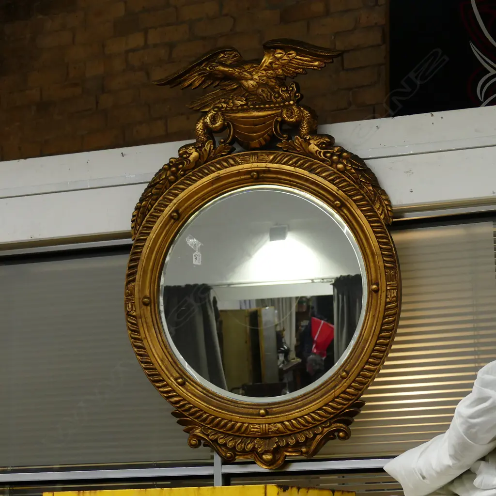 GILT FRAMED REGENCY FRAMED MIRROR Image 1++