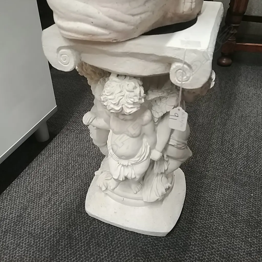 WHITE PEDESTAL STAND Image 1++