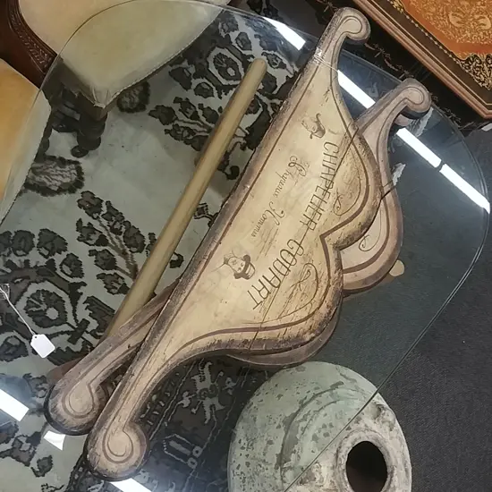 3 WOODEN ADVERTISING SIGNS