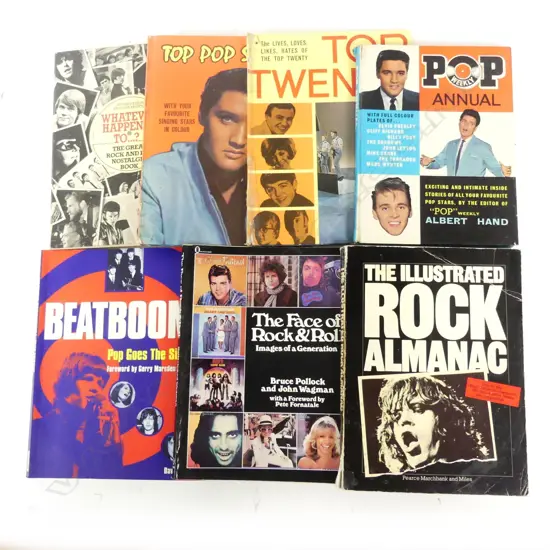 Seven books pertaining to music