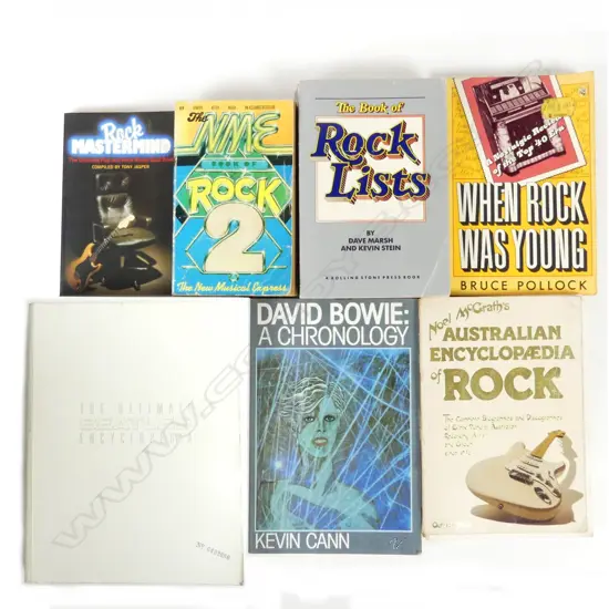 Seven books pertaining to music