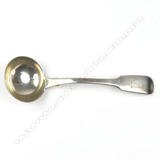 An early Victorian silver sauce ladle