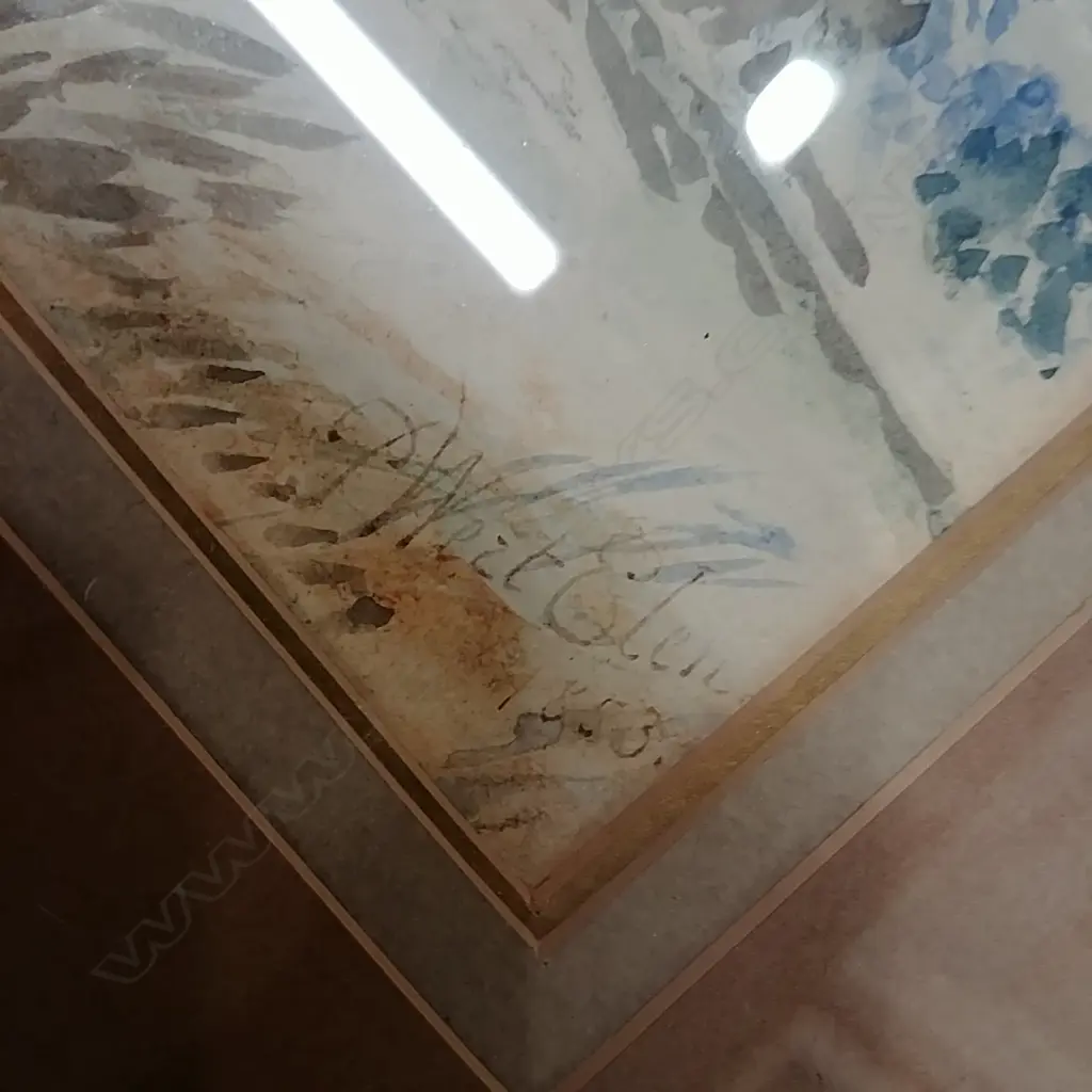 P. WESTLAND WATERCOLOUR - 1853 PASTORAL SCENE Image 1++