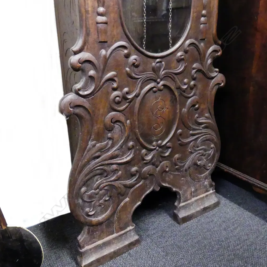 A 1930s antique style carved long case clock Image 1++