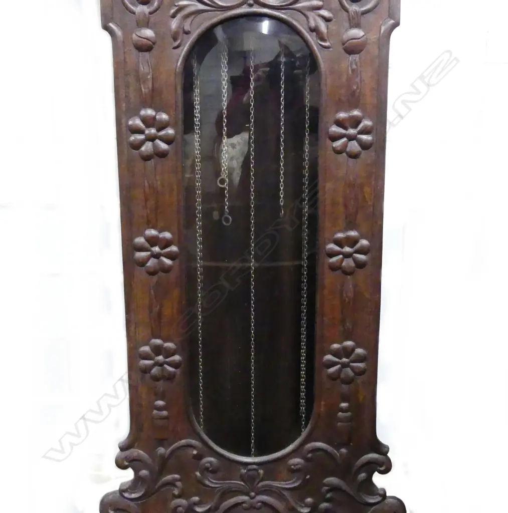 A 1930s antique style carved long case clock Image 1++