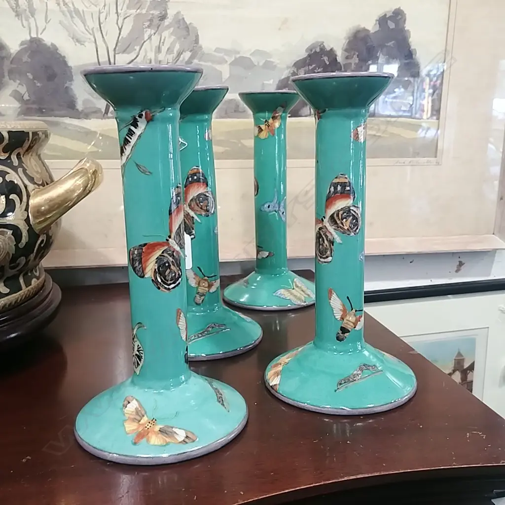 4 CHINESE PORC CANDLESTICKS Image 1++