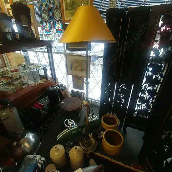 SILVERED STANDARD LAMP