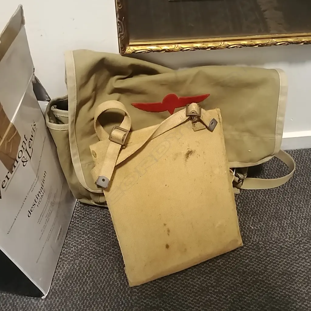 ARMY MAP CASE BAG & 2 BELTS Image 1++
