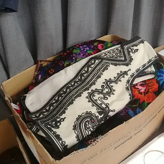 LARGE LOT OF SOUTH AMERICAN CLOTHES AND FABRICS