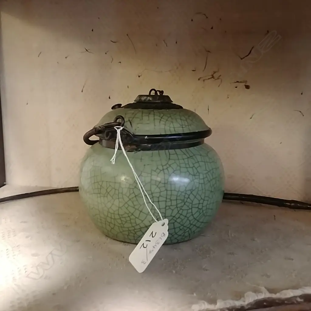 CRACKLE GLAZE PIPE Image 1++