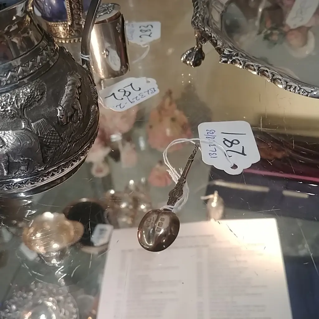 MINIATURE STG SILVER ANOINTING SPOON Image 1++