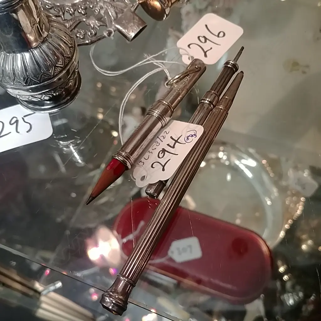 STG SILVER PROPELLING PENCIL+2 OTHERS Image 1++