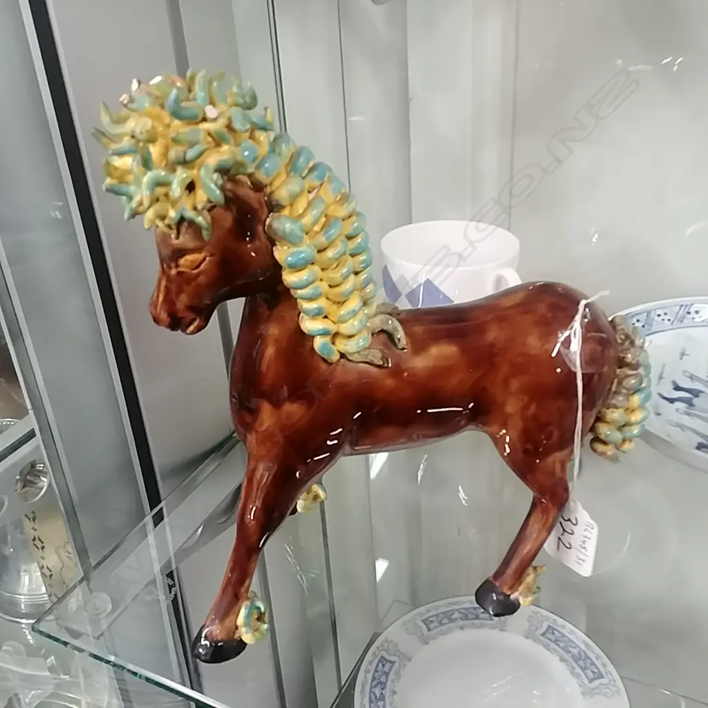 FRENCH POTTERY HORSE Image 1++
