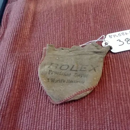 'ROLEX' POCKET WATCH CHAMOIS SLEEVE